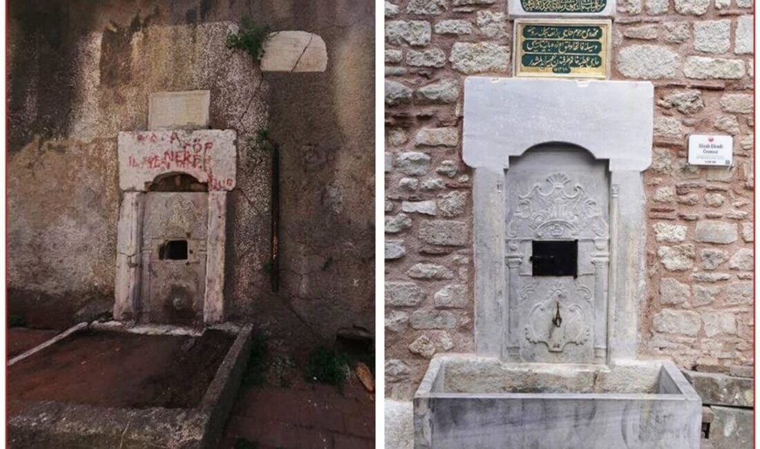 Fatih Belediyesi tarihî çeşmeleri birer birer ayağa kaldırıyor Fatih Belediyesi, Osmanlı su medeniyetinin en önemli mirasları arasında yer