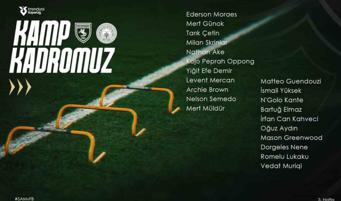 Fenerbahçe’nin Samsunspor maçı kamp kadrosu açıklandı Fenerbahçe’nin Samsunspor maçı kamp kadrosuna yeni transfer Kojo Peprah Oppong