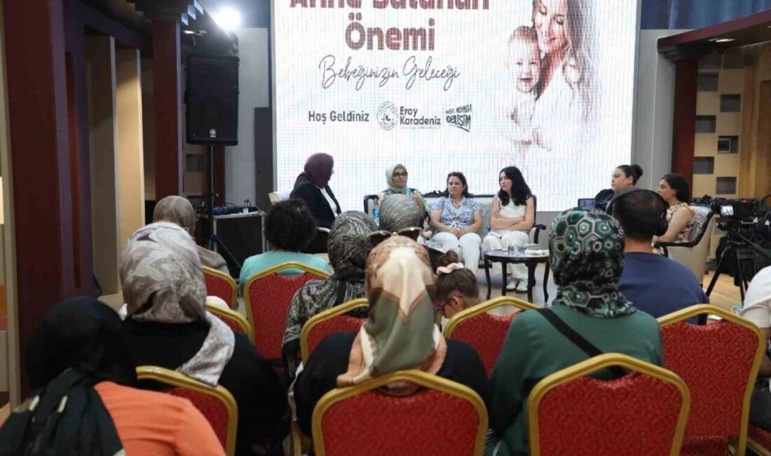 Gaziosmanpaşa’da yeni doğum yapan ve gebe annelere yönelik düzenlenen ’Anne