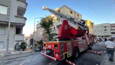 İstanbul Gaziosmanpaşa’da bir binanın çatı katında çıkan yangında 1 kişi