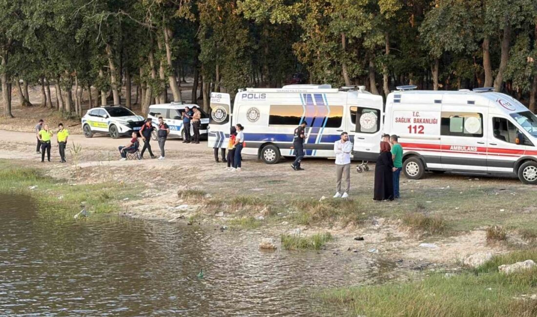 Tekirdağ’ın Kapaklı ilçesinde dün yüzmek için girdiği gölde kaybolan şahsı