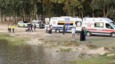Tekirdağ’ın Kapaklı ilçesinde dün yüzmek için girdiği gölde kaybolan şahsı