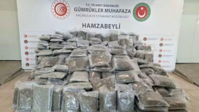 Edirne Hamzabeyli Gümrük Kapısı’nda Türkiye’ye giriş yapan bir tırda 287