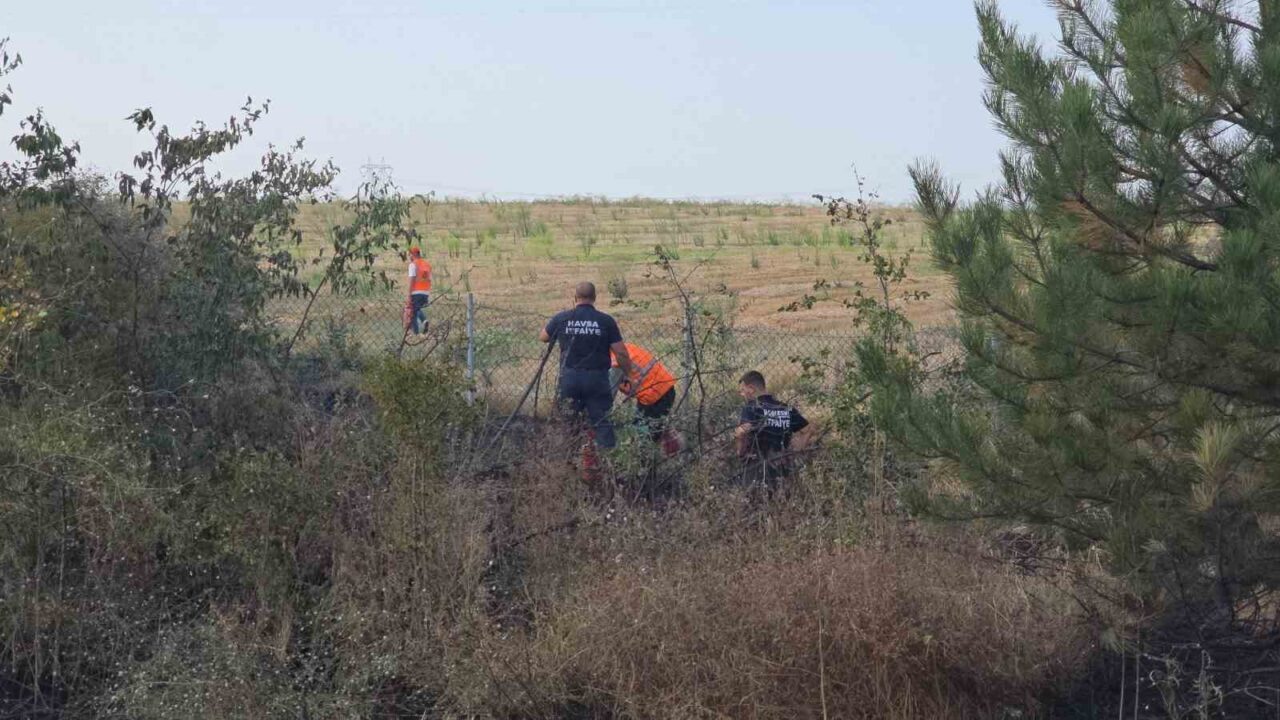 Havsa’da anız yangını otobanı dumana bürüdü 12 Bülten Medya -