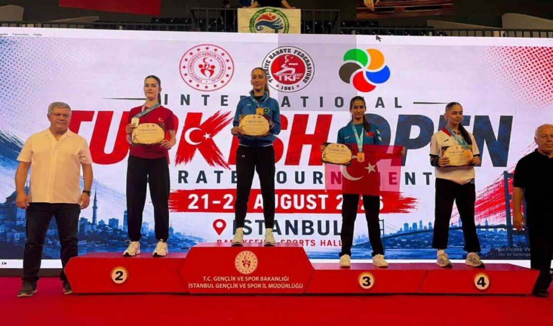 Karateci Naz Kayadere’den altın madalya Bursa Büyükşehir Belediyespor Kulübü sporcusu Naz Kayadere, Uluslararası Turkish Open