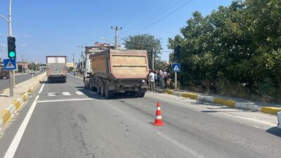 Edirne’nin Keşan ilçesinde tırın çarpması sonucu ağır yaralanan yaya tedavi