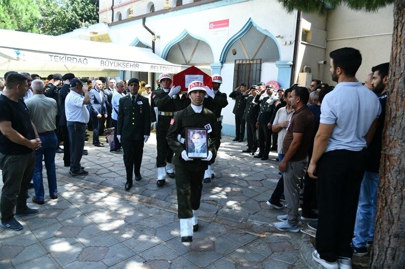 Tekirdağ’da hayatını kaybeden Kıbrıs Gazisi Piyade Er İzzettin Ağın, düzenlenen