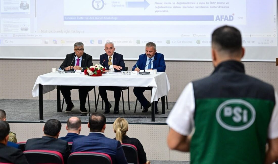 Kırklareli’nde İRAP 2027-2031 uygulama süreci değerlendirildi Kırklareli’nde afet risklerinin azaltılması ve kentin olası afetlere karşı daha