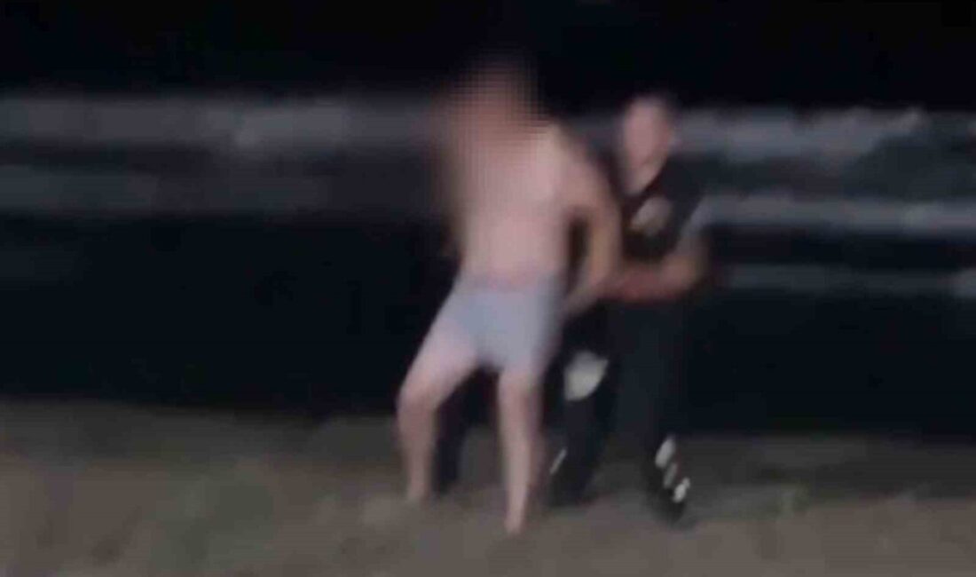 Tekirdağ’ın Süleymanpaşa ilçesinde alkollü olduğu iddia edilen bir kişi, denize