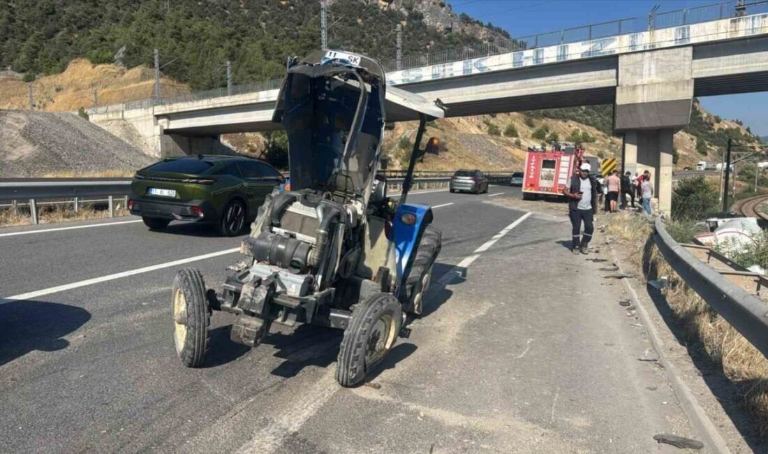 Bilecik’te LPG tankeri ile traktörün çarpıştığı trafik kazasında 1’i ağır,
