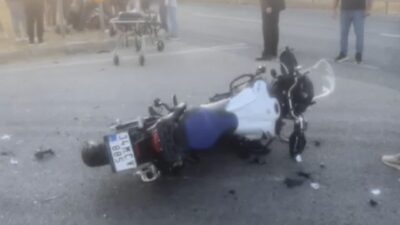 Kırklareli’nin Lüleburgaz ilçesinde motosikletin otomobile çarpması sonucu meydana gelen trafik