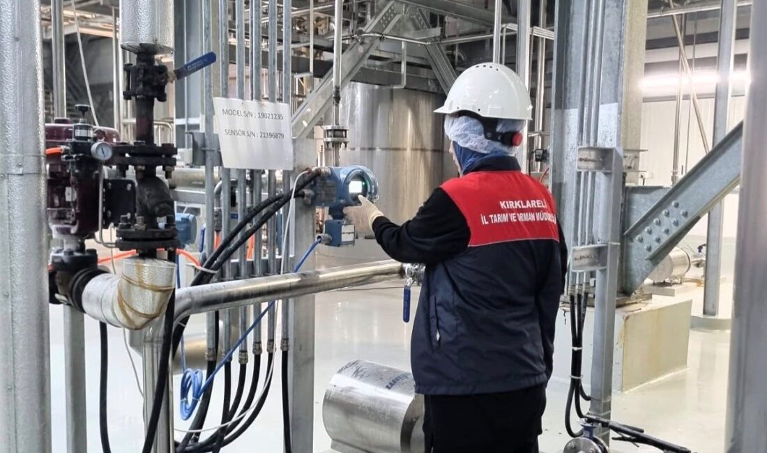 Lüleburgaz’da nişasta bazlı şeker üreten işletmeye denetim Kırklareli İl Tarım ve Orman Müdürlüğü teknik personelleri, Lüleburgaz ilçesinde