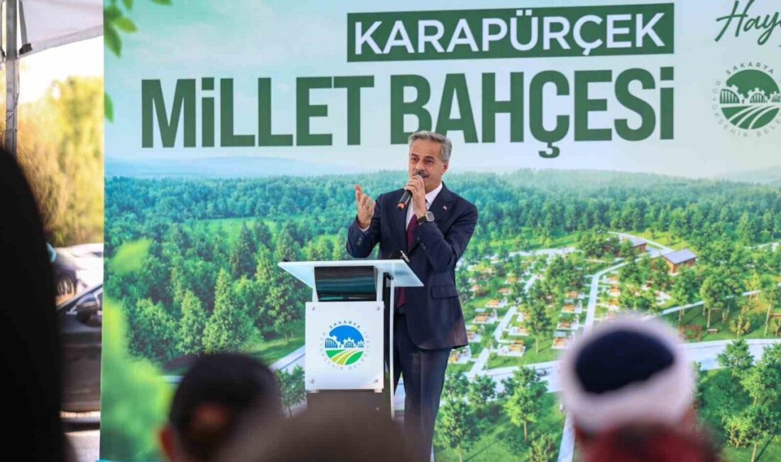 Millet Bahçesi temeli atılırken aynı ilçeye termal tesis müjdesi verildi Sakarya’nın Karapürçek ilçesinde 70 dönümlük alan üzerinde inşa edilecek olan