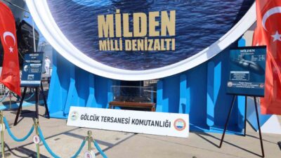 Milli Denizaltı MİLDEN’in ilk bloku, TEKNOFEST Mavi Vatan’da sergilendi. Denizaltı