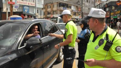 Edirne’nin Keşan ilçesinde İlçe Emniyet Müdürlüğü ekipleri, Alparslan Türkeş Meydanı’nda