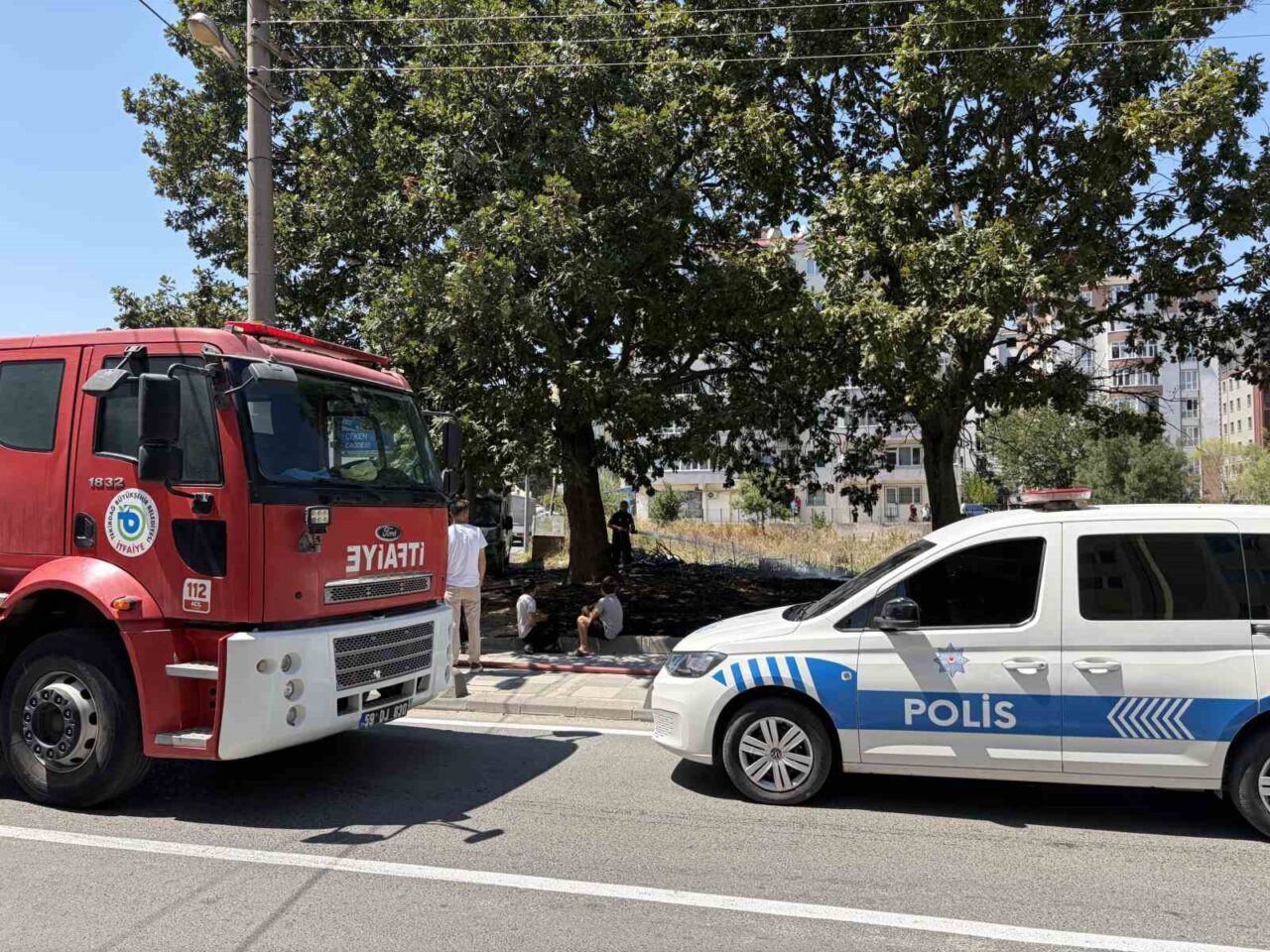 Otluk alandaki yangında toplu taşıma aracı hasar gördü 11 Bülten Medya -