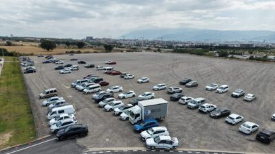 Bursa Şehir Hastanesi’nde yaşanan araç yoğunluğunu azaltmak amacıyla yapılan 1.250