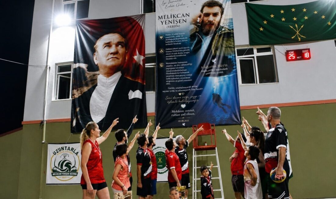 Sapanca Gölü’nde hayatını kaybeden dalgıç anısına anlamlı turnuva Uzuntarla’da bu yıl “Melikcan Yenişen Sezonu” adıyla gerçekleştirilen voleybol turnuvası