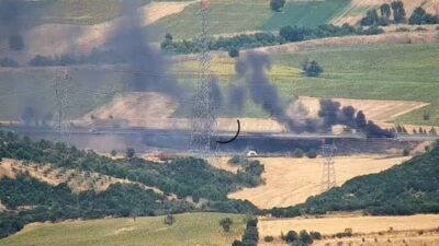Tekirdağ’ın Şarköy ilçesi ile Çanakkale sınırında seyir halindeki bir araçta