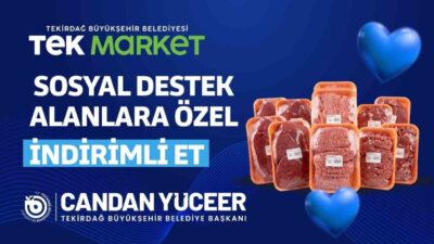 Tekirdağ Büyükşehir Belediyesi, hâlihazırda piyasanın yüzde 20-25 altında satış yapan