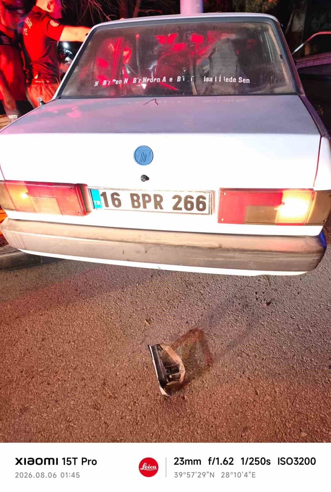 Susurluk’ta otomobil şarampole devrildi:1 yaralı 11 Bülten Medya -
