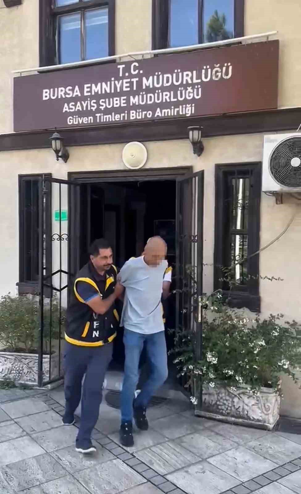 Bursa’da hakkında 20 yıl 8 ay 9 gün kesinleşmiş hapis
