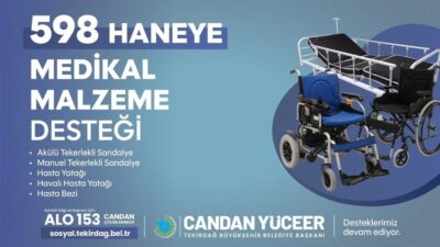 Tekirdağ Büyükşehir Belediyesi, sosyal belediyecilik çalışmaları kapsamında ihtiyaç sahibi vatandaşlara