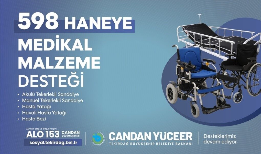 Tekirdağ Büyükşehir Belediyesi, sosyal belediyecilik çalışmaları kapsamında ihtiyaç sahibi vatandaşlara