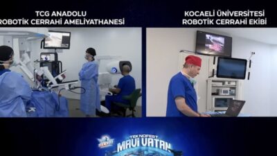 TCG Anadolu’da 5G destekli mobil robotik cerrahi ameliyathanesinde gerçekleştirilen Ar-Ge