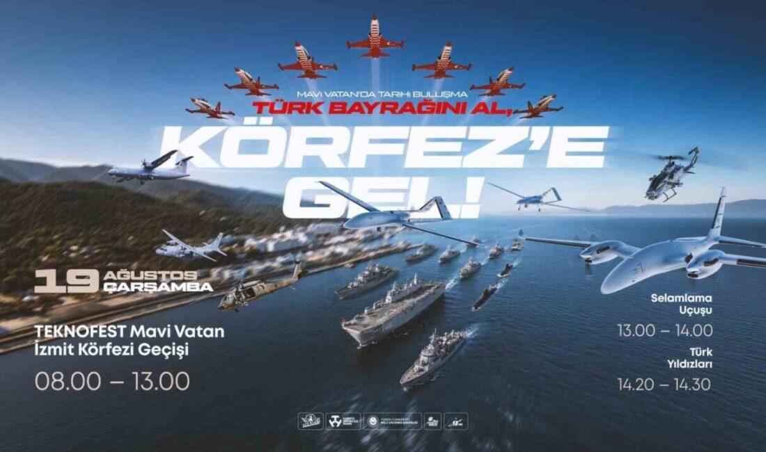 Türk Donanması’nın seçkin platformları ile gökyüzünün yerli ve milli gururları vatandaşları selamlayacak TEKNOFEST Mavi Vatan kapsamında TCG Anadolu, TCG Heybeliada, TCG Derya