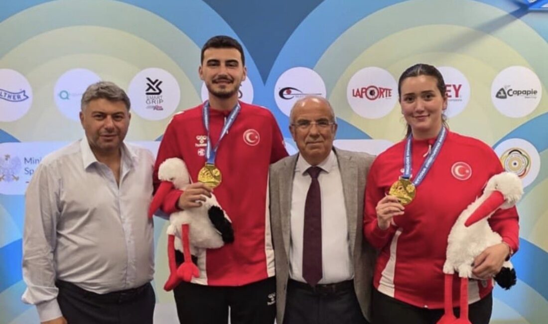 U23 Avrupa Şampiyonası’nda Havalı Tabanca Karışık Takımı’ndan altın madalya Atıcılık Tüm Dallar U23 Avrupa Şampiyonası 10m Havalı Tabanca Karma