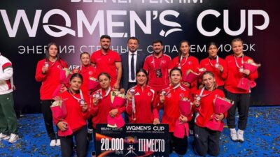 Belarus’ta düzenlenen U23 Belneftekhim Women’s Cup’ta mücadele eden Kadın Güreş