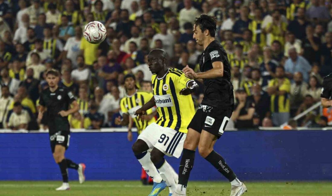 UEFA Şampiyonlar Ligi: Fenerbahçe: 2 – Sturm Graz: 0 (İlk yarı) UEFA Şampiyonlar Ligi 3. eleme turunda Fenerbahçe, Avusturya ekibi Sturm