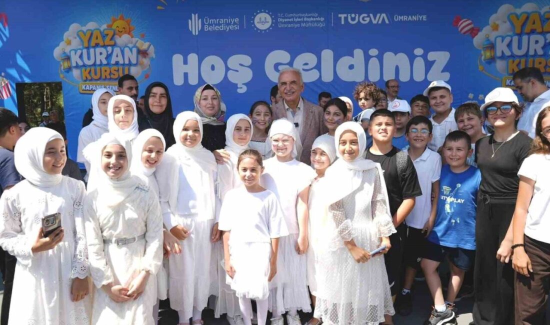 Ümraniye’de Yaz Kur’an Kursları kapanış şenliğiyle taçlandı Ümraniye Belediyesi tarafından her yıl düzenlenen ve binlerce çocuğu milli