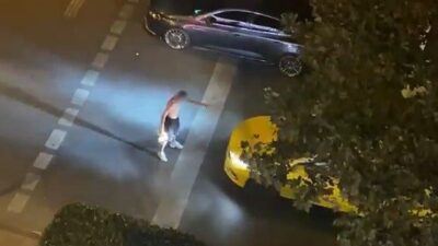 Esenyurt’ta yabancı uyruklu bir şahıs iddiaya göre uyuşturucu madde etkisi