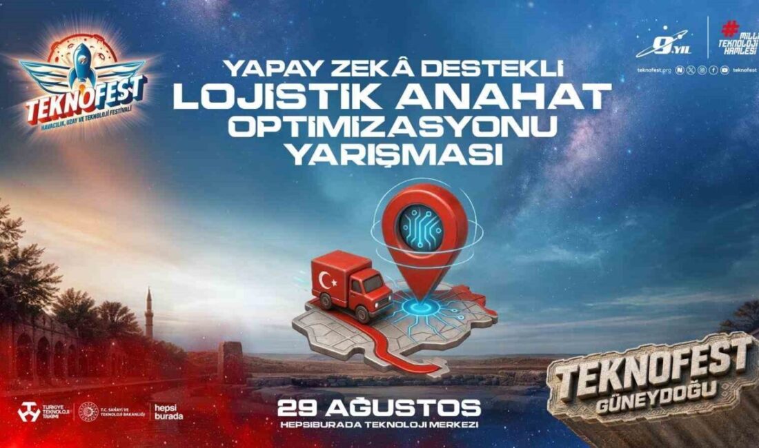 Yapay zeka lojistiğin rotasını çiziyor: 512 takımdan 10’unun final heyacanı başladı TEKNOFEST kapsamında düzenlenen Yapay Zeka Destekli Lojistik Anahat Optimizasyonu Yarışması’nda