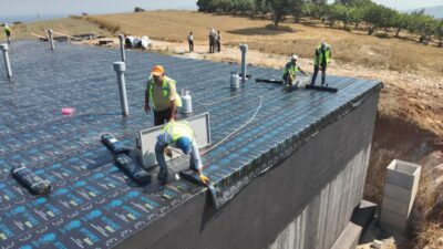 Bursa Büyükşehir Belediyesi, Mudanya'da yapımı süren 2 bin 500 metreküplük