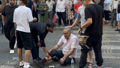 Tekirdağ Çorlu’da yaya geçidinden geçen şahıs, ehliyetsiz motosikletlinin çarpması sonucu