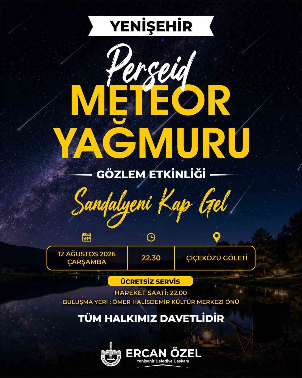 Yenişehir’de Perseid heyecanı 1 Bülten Medya -