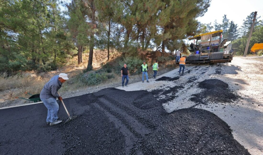Bursa Büyükşehir Belediyesi, Orhaneli’de vatandaşlardan gelen talep üzerine 1,5 kilometrelik