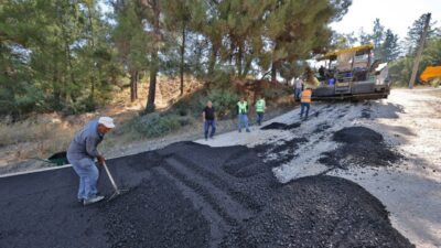 Bursa Büyükşehir Belediyesi, Orhaneli’de vatandaşlardan gelen talep üzerine 1,5 kilometrelik