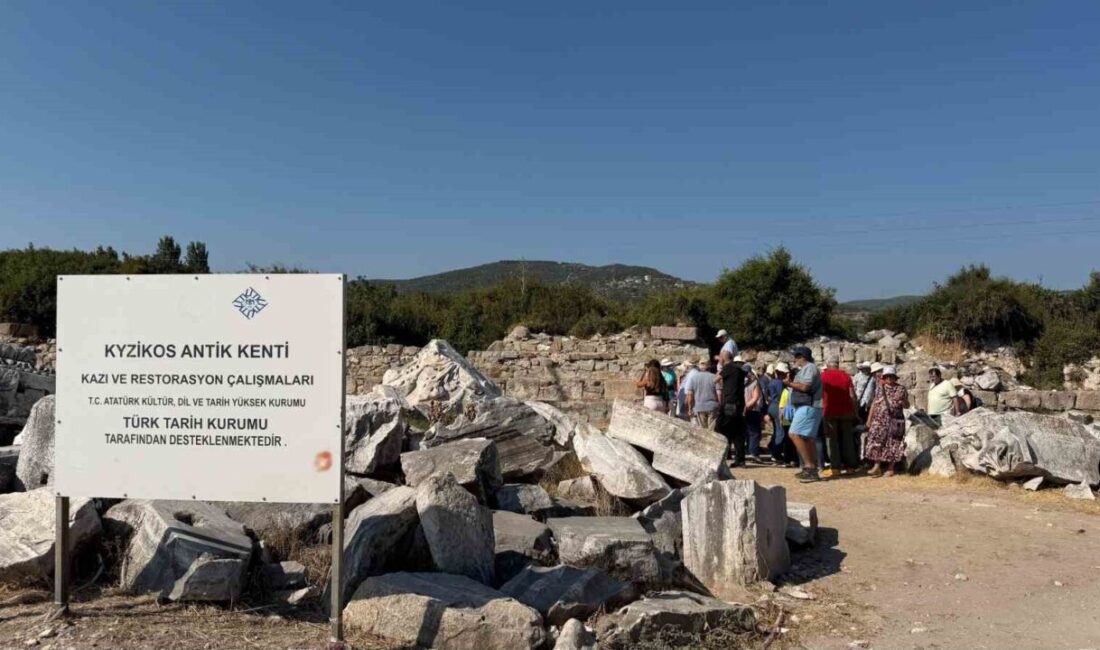 Balıkesir’in Erdek ilçesinde bulunan 2 bin 800 yıllık Kyzikos Antik