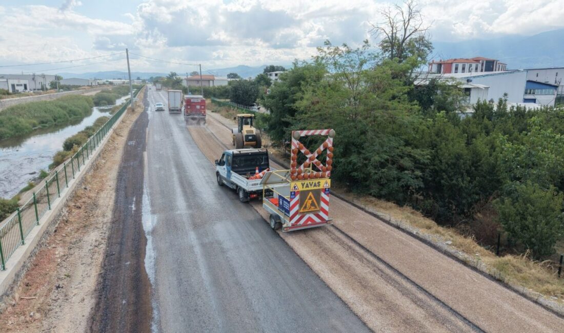 Bursa Büyükşehir Belediyesi, Yıldırım’da Samanlı Çevre Bağlantı Yolu’nun 2,8 kilometrelik