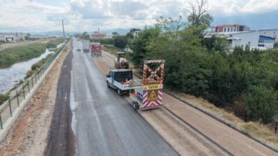 Bursa Büyükşehir Belediyesi, Yıldırım’da Samanlı Çevre Bağlantı Yolu’nun 2,8 kilometrelik
