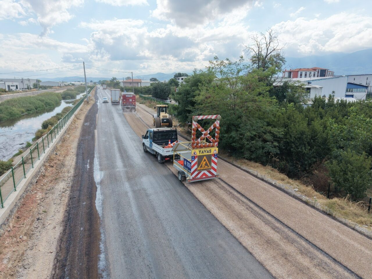 Bursa Büyükşehir Belediyesi, Yıldırım’da Samanlı Çevre Bağlantı Yolu’nun 2,8 kilometrelik