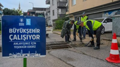 Bursa Büyükşehir Belediyesi, kent genelinde etkili olan yoğun yağışın ardından