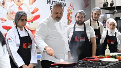 BTSO Mutfak Akademi’de aldığı eğitimle gastronomi alanında kendini geliştiren Fatma