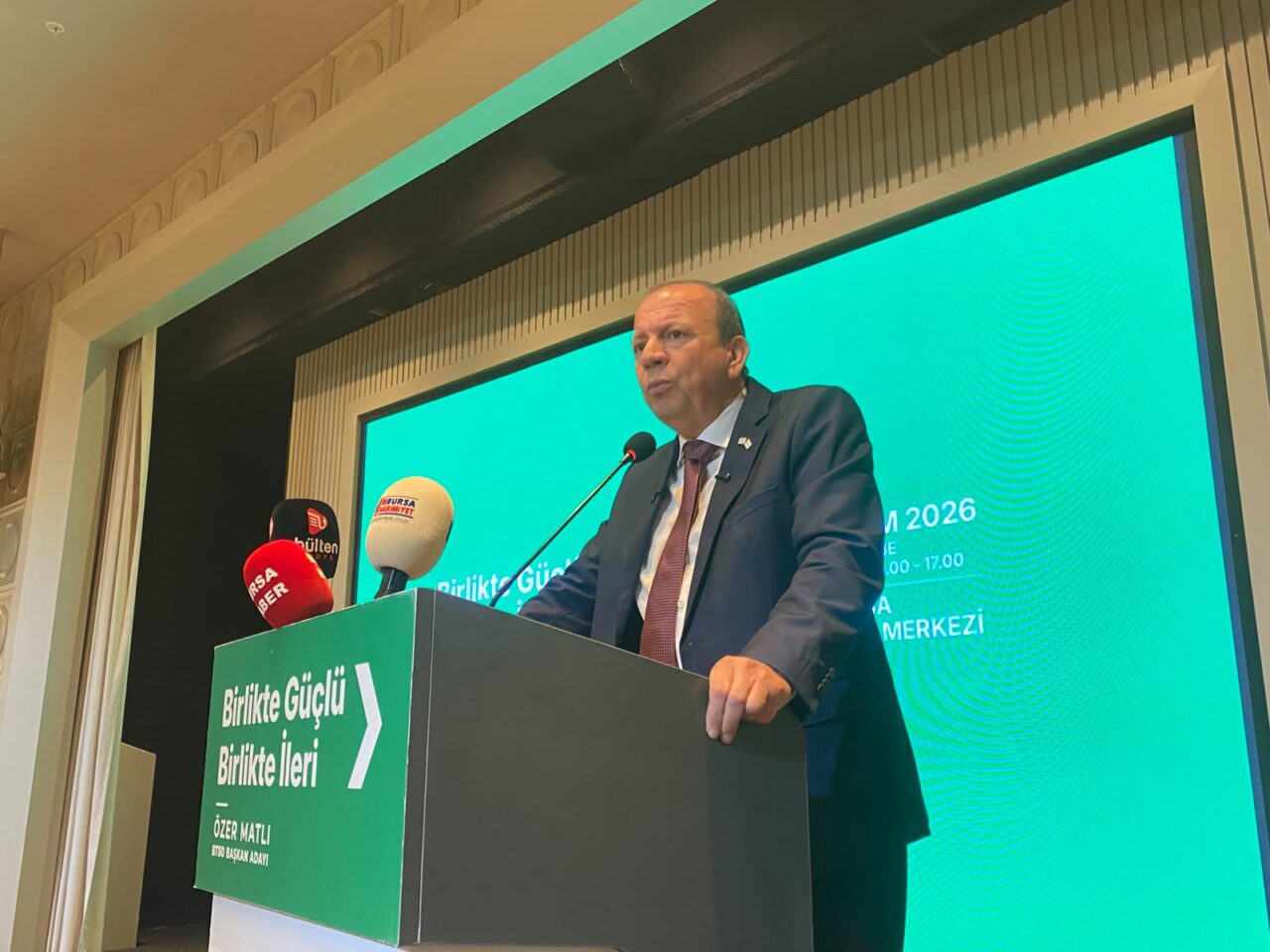BTSO Başkan Adayı Özer Matlı, düzenlediği toplantıda üyelerin seçim dönemlerinde