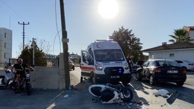 Balıkesir’in Ayvalık ilçesinde, Sosyal Güvenlik Kurumu (SGK) binasının yanında belediye