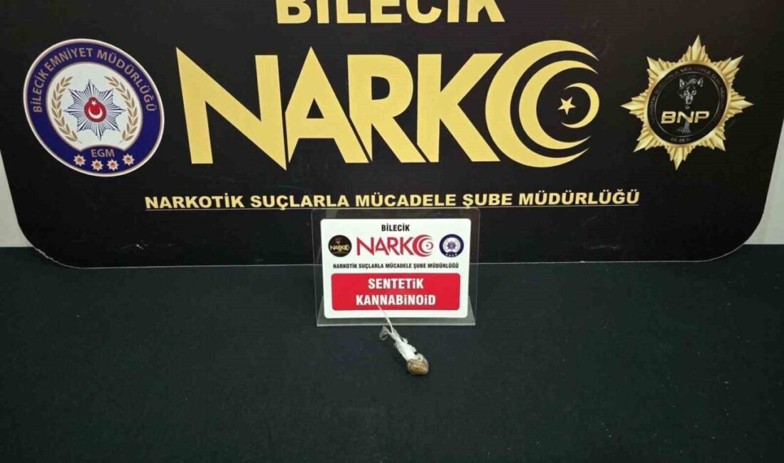 Bilecik’te uyuşturucu operasyonu: 1 şüpheli yakalandı Bilecik’te gerçekleştirilen uyuşturucu operasyonunda 1 kişi yakalandı. Edinilen bilgilere göre,